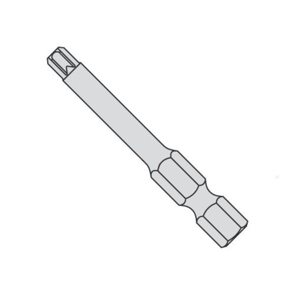 Newport Fasteners T-10 X 1 15/16 X 1/4 Torx Power Bits/Driver Size: T-10/Length 1 5/16"/Shank: 1/4" , 20PK 977833